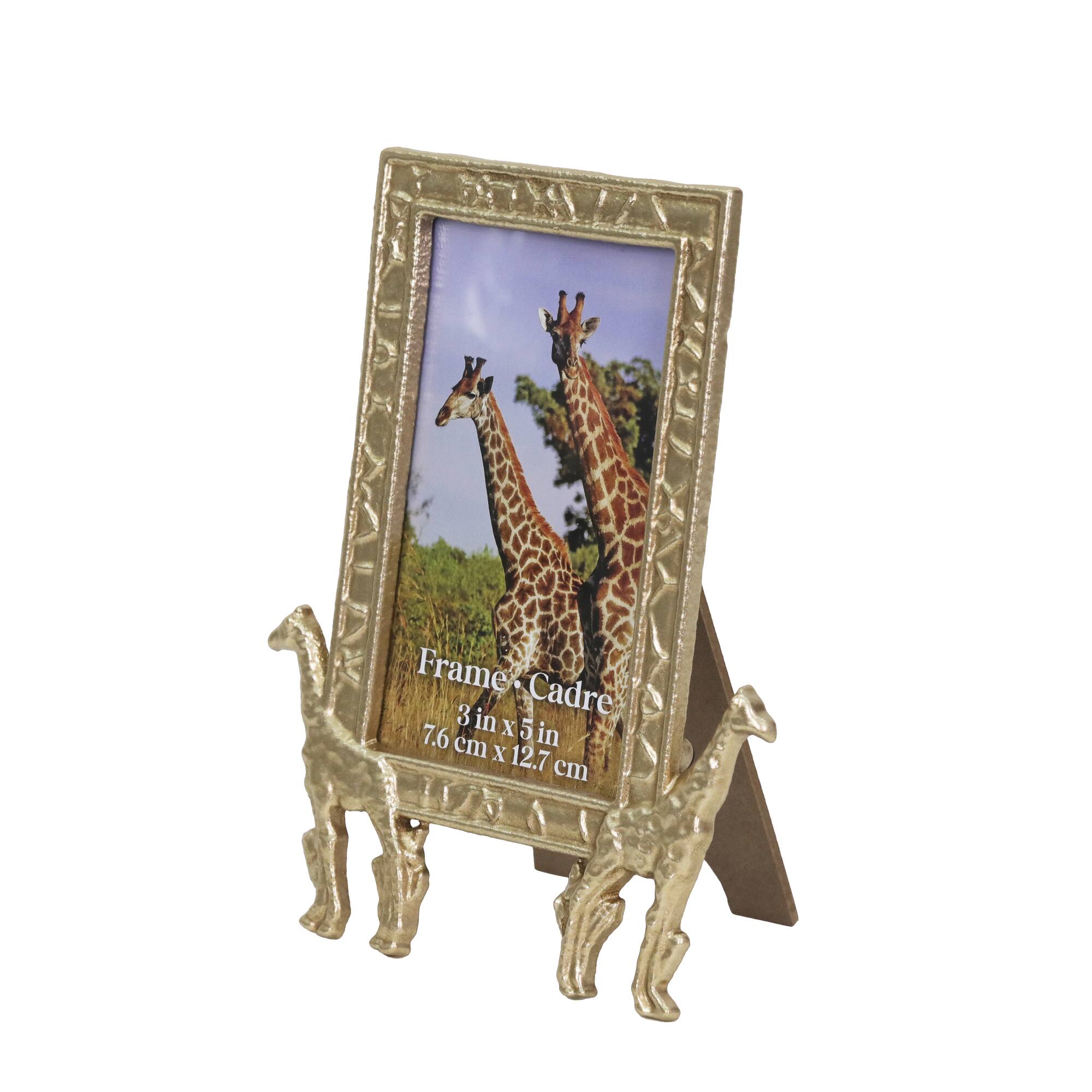 3" x 5" Gold Metal Giraffe Tabletop Frame by Ashland®